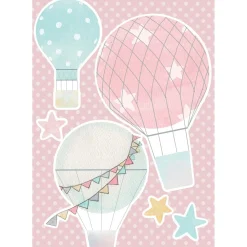 Sticker adesivo Sky 2 fogli decorazione per parete 47x67 cm