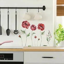 Sticker autoadesivo 2fg 15x31 cm poppies