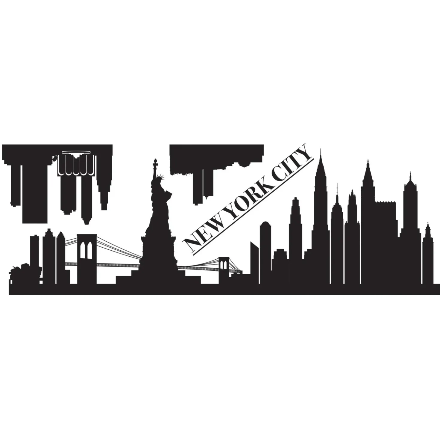 Sticker autoadesivo 1fg 35x100 cm new york