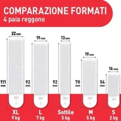 Strisce appendiquadri 3M Command™ Large bianche