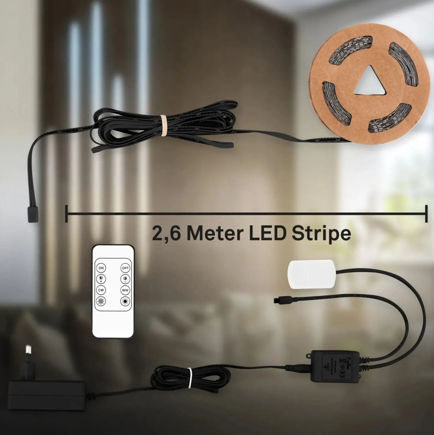 Striscia 294 LED Pimp your Panel 1300 lm CCT 2,6 m x 1 cm bianco