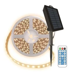 Striscia LED solare outodoor Prismalux 300 led bianco caldo 5 m