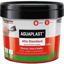 Stucco in pasta Aguaplast Alto Standard per interni 0,5 kg bianco