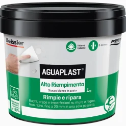Stucco in pasta Aguaplast Alto Riempimento 1 kg bianco