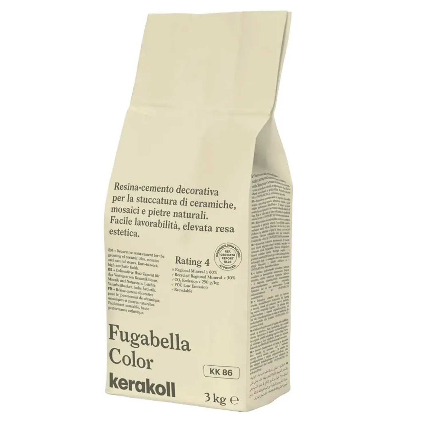 Stucco KERAKOLL Fugabella color 3 kg Ocra chiaro