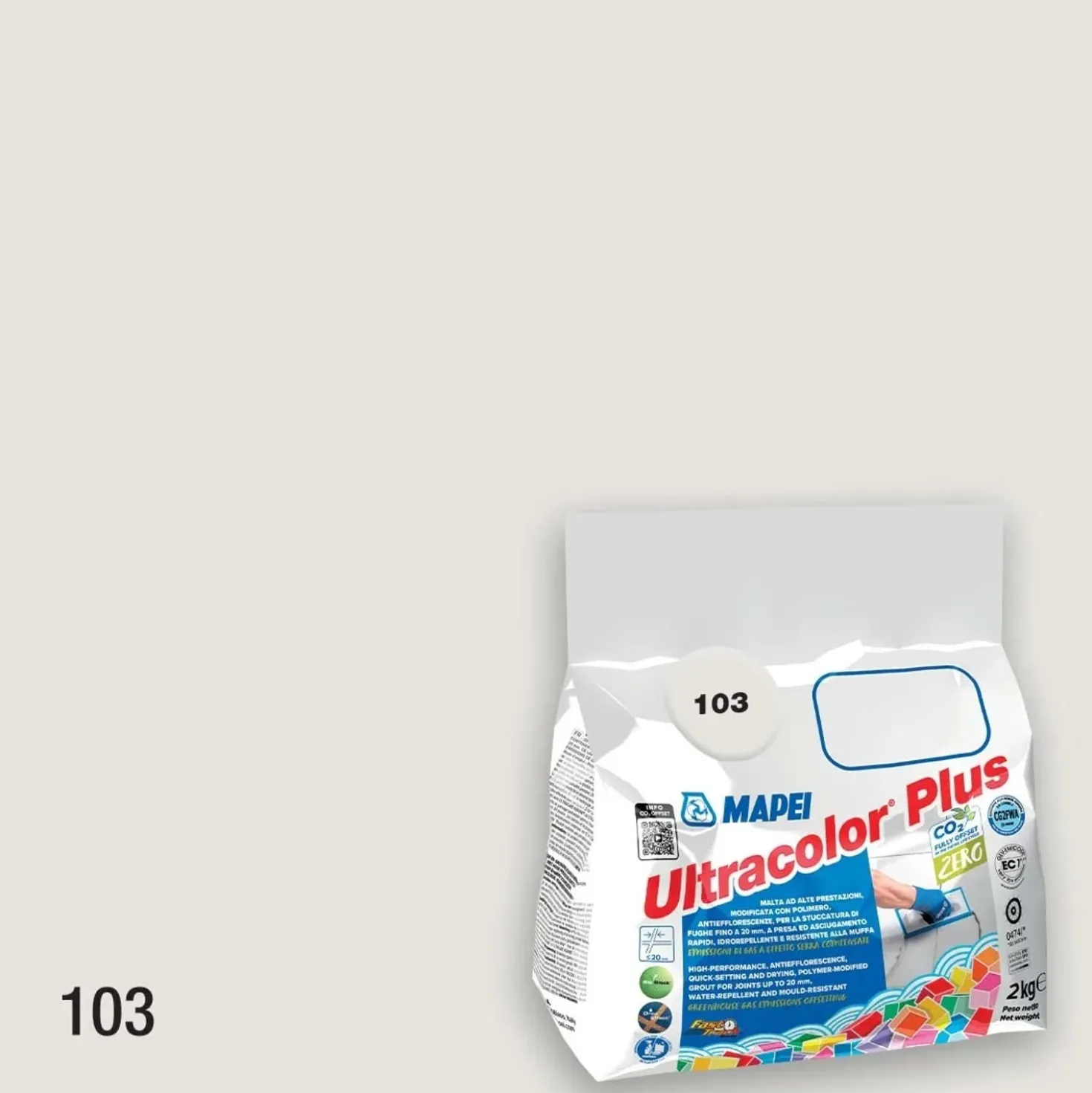 Stucco per fughe Ultracolor plus 2 kg colore 100 Bianco