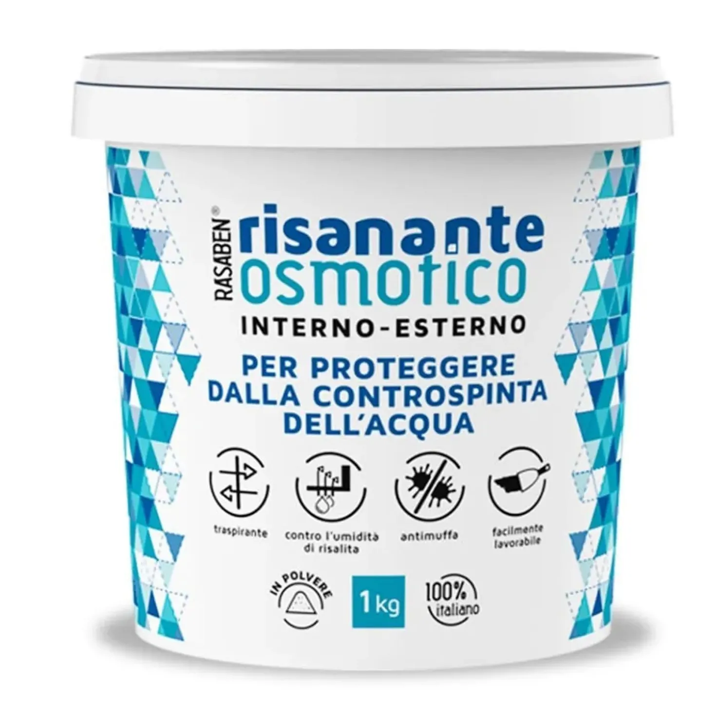Stucco risanante Osmotico antiumidità Rasaben 5 kg