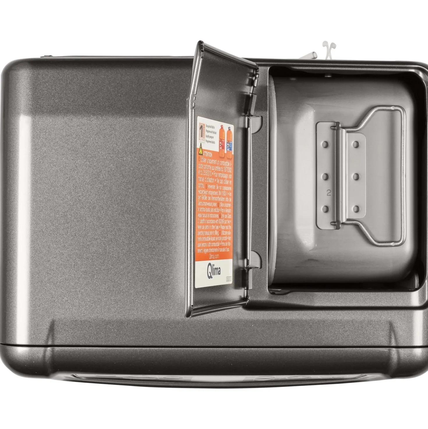 Stufa a combustibile Qlima Laser 3,1 kW grigio