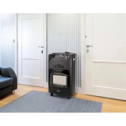 Stufa a gas pieghevole DGC con ruote 4,2 kW nero