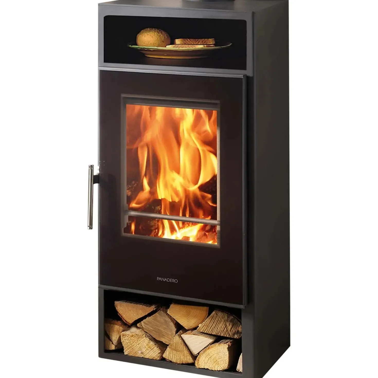 Stufa a legna con presa d`aria esterna Asti Scaldapiatti 5 Ecodesign 7,6 kw