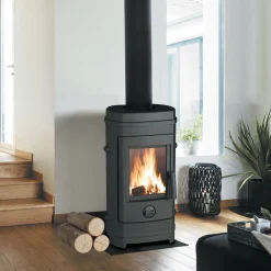 Stufa a legna Invicta Remilly in ghisa 7 kW antracite