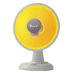 Stufa a parabola da tavolo Vinco oscillante 2 potenze Ø30 cm 600W bianco
