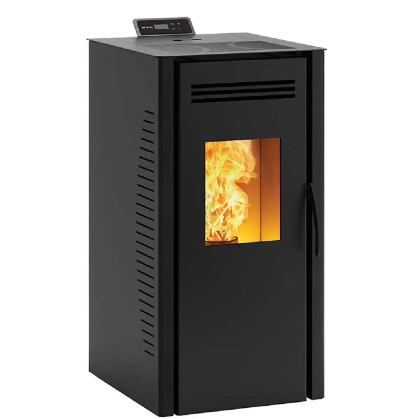 Stufa a pellet ventilata Invicta Burano Wi-fi Plus 8 kW nero