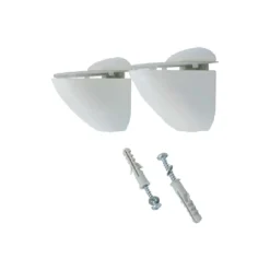 Supporti per mensole in zama e plastica bianchi 22 kg di portata