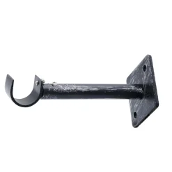 Supporto a parete estensibile 1 via Long nero Ø 2 cm L 9-13 cm
