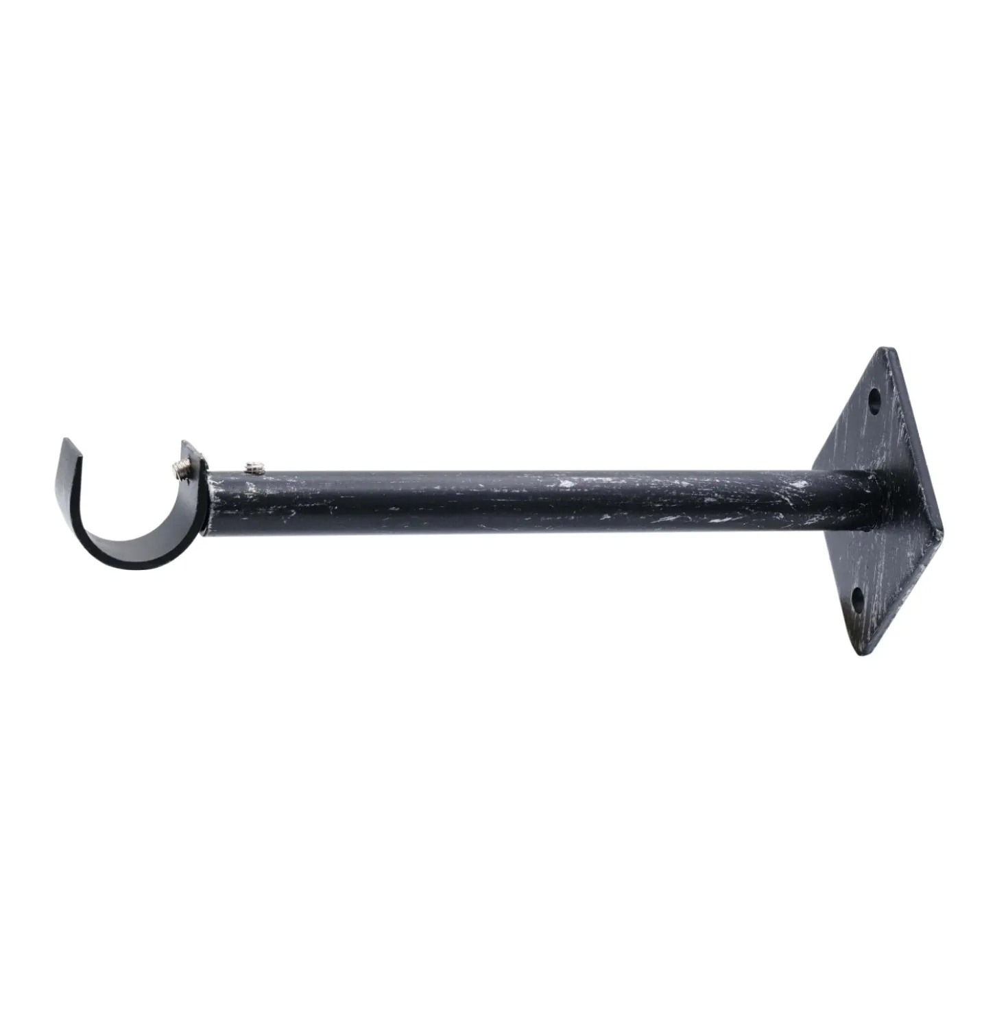 Supporto a parete estensibile 1 via Long nero Ø 2 cm L 15-20 cm