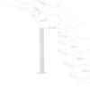 Supporto a terra scala Orion H 100-200 cm bianco