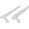 Supporto angolare con foro unico bianco 18 cm 2 pz