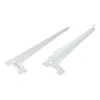 Supporto angolare foro unico 28 cm 55 kg bianco 2 pz