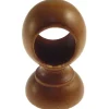 Supporto bastone tenda chiuso Ø 3,5 x L 10 cm ciliegio