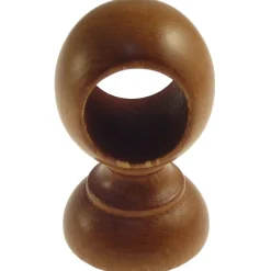 Supporto bastone tenda chiuso Ø 3,5 x L 10 cm ciliegio