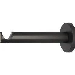 Supporto bastone tenda Function ad 1 via nero Ø 2 x 12 cm