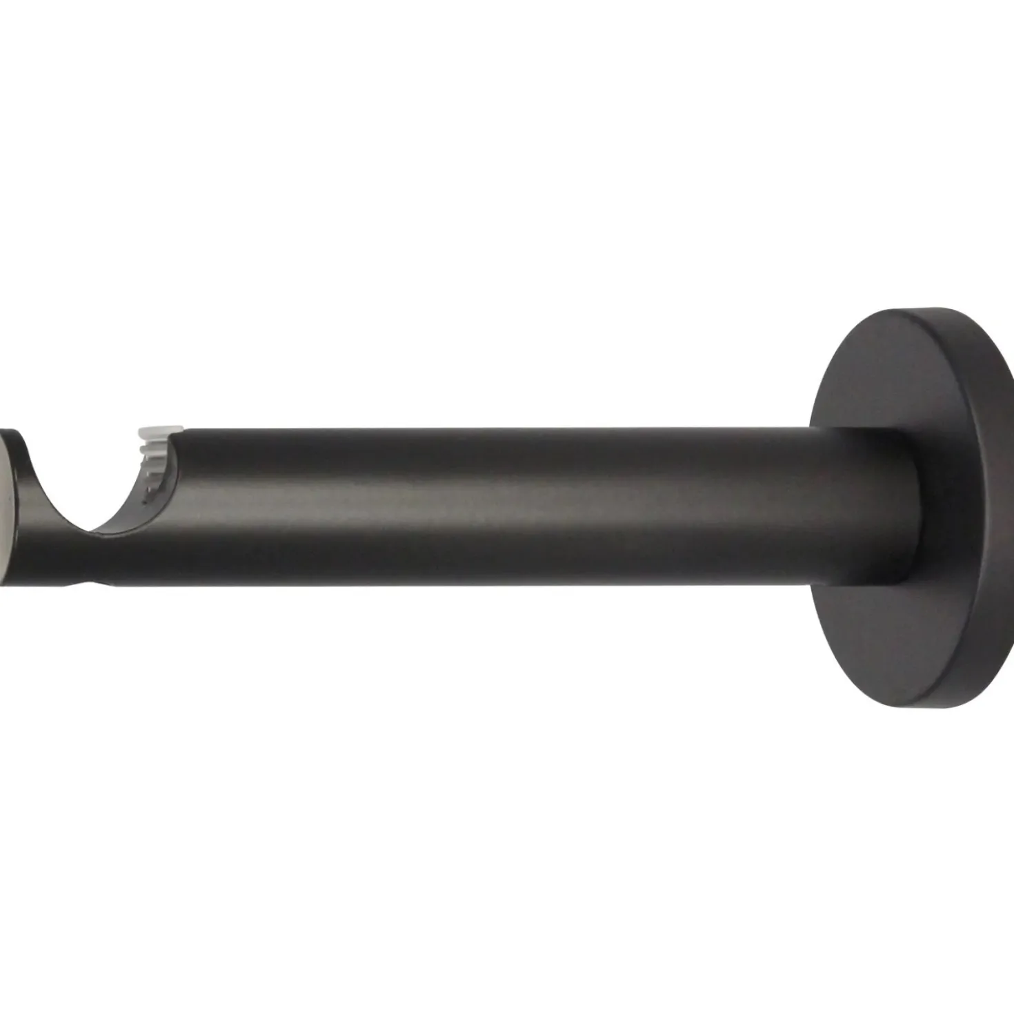 Supporto bastone tenda Function ad 1 via nero Ø 2 x 12 cm