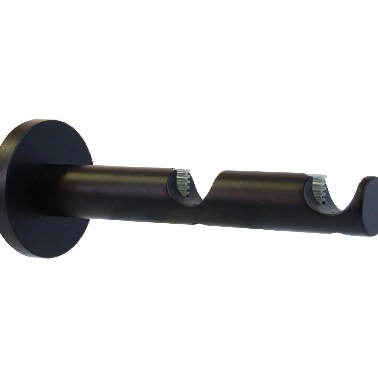 Supporto bastone tenda Function a 2 vie nero Ø 2 x 12 cm