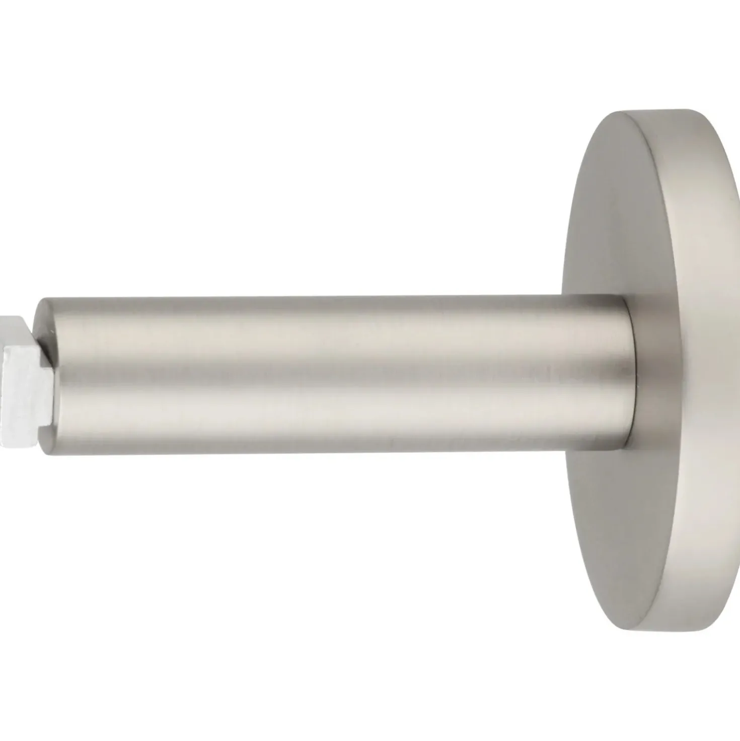 Supporto bastone tenda Match a 1 via acciaio Ø 2,5 x 8 cm