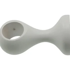 Supporto bastone tenda monoblocco chiuso bianco Ø 23 mm