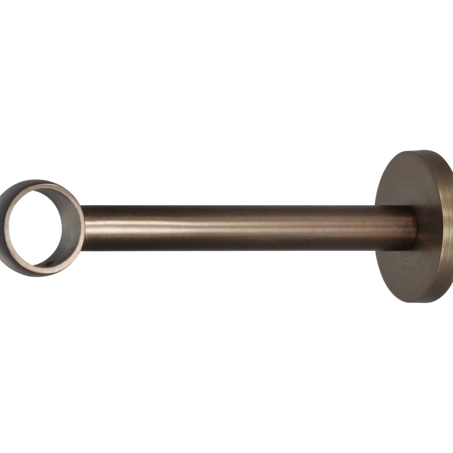 Supporto bastone tenda Noble a 1 via bronzo Ø 2,5 x 15 cm