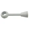 Supporto bastone tenda regolabile in legno Ø 2,8 x L 17 cm bianco laccato
