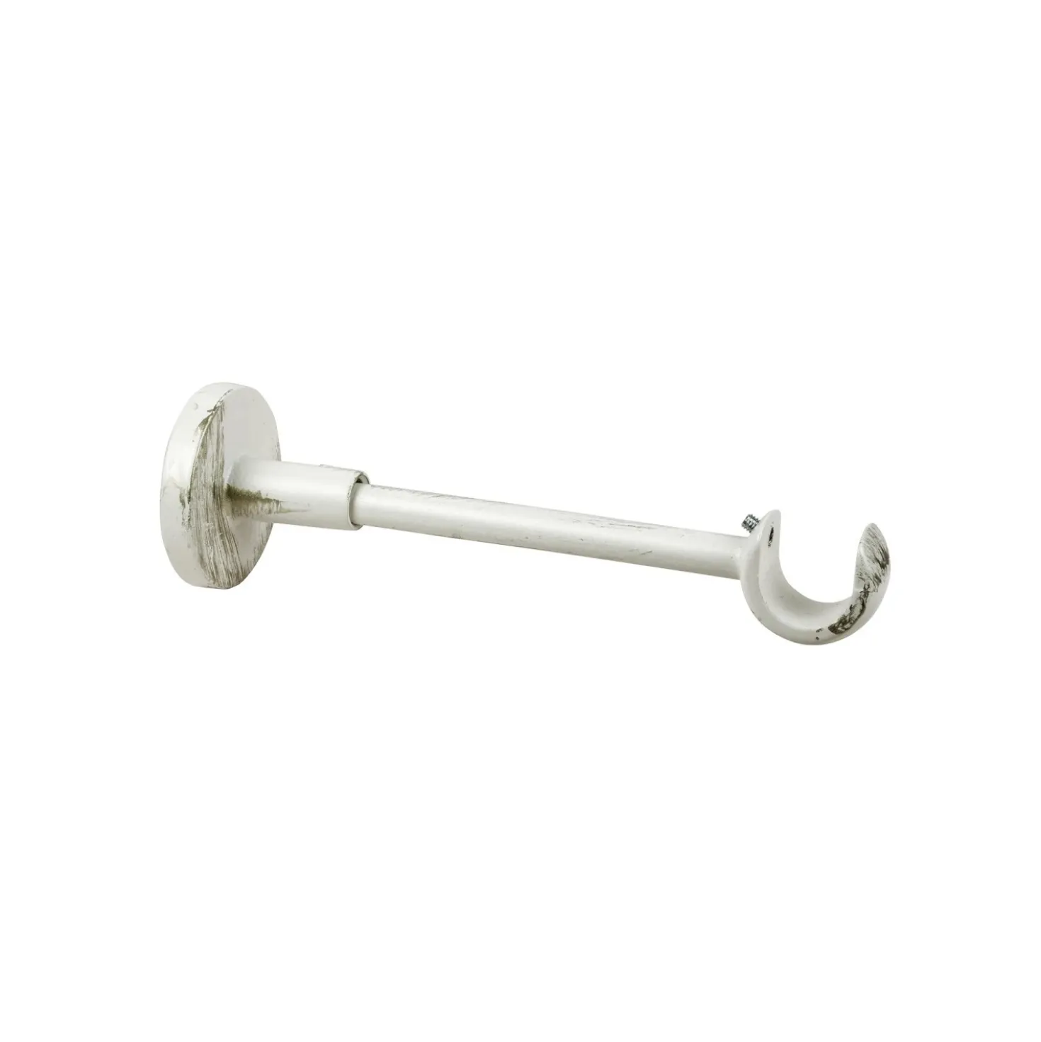 Supporto bastone tenda singolo Ø 2 x L 16 cm avorio/oro