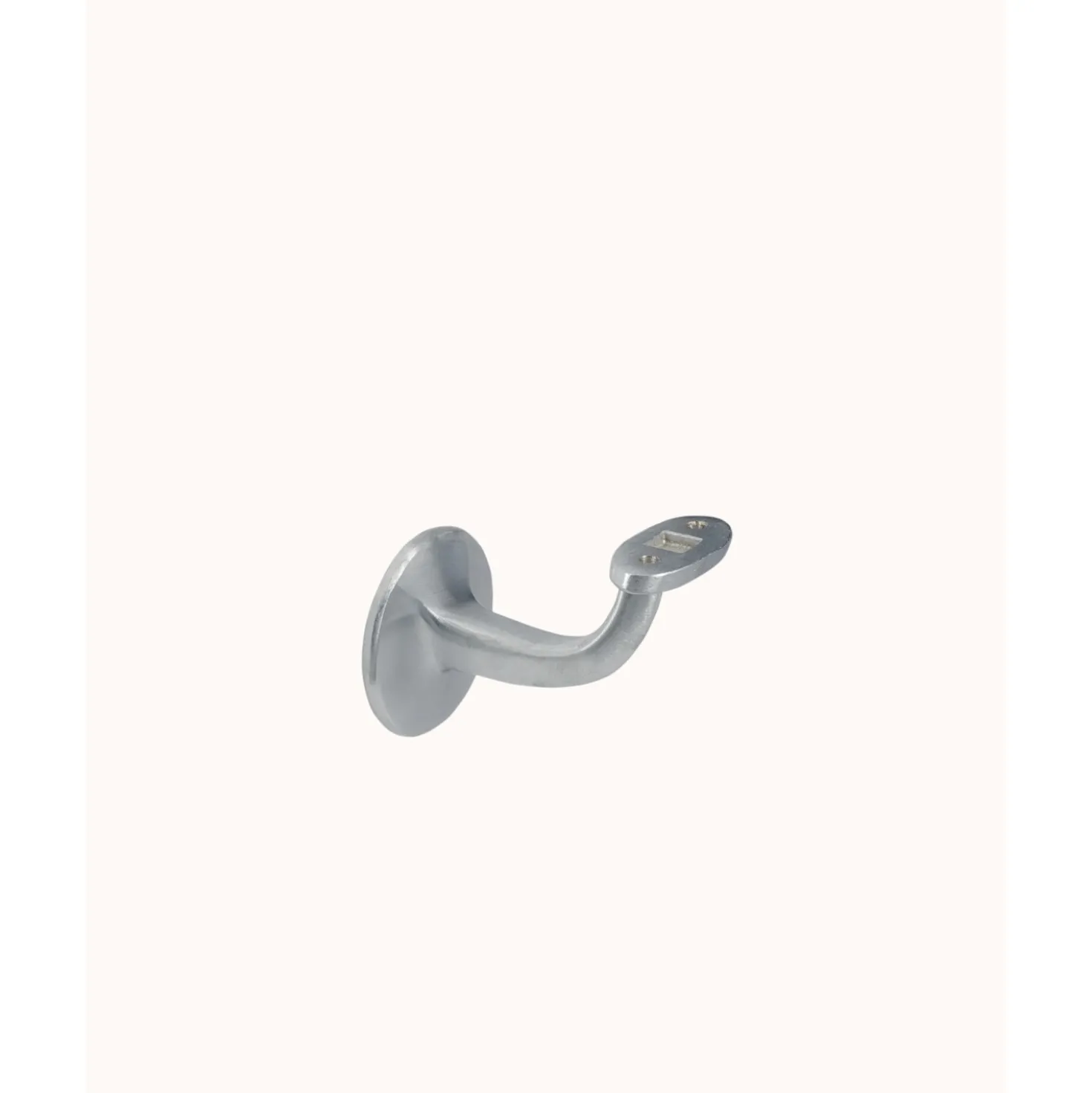 Supporto corrimano base piana in ottone lucido
