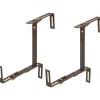 Supporto per fioriera regolabile in 3 dimensioni 4-14 cm marrone