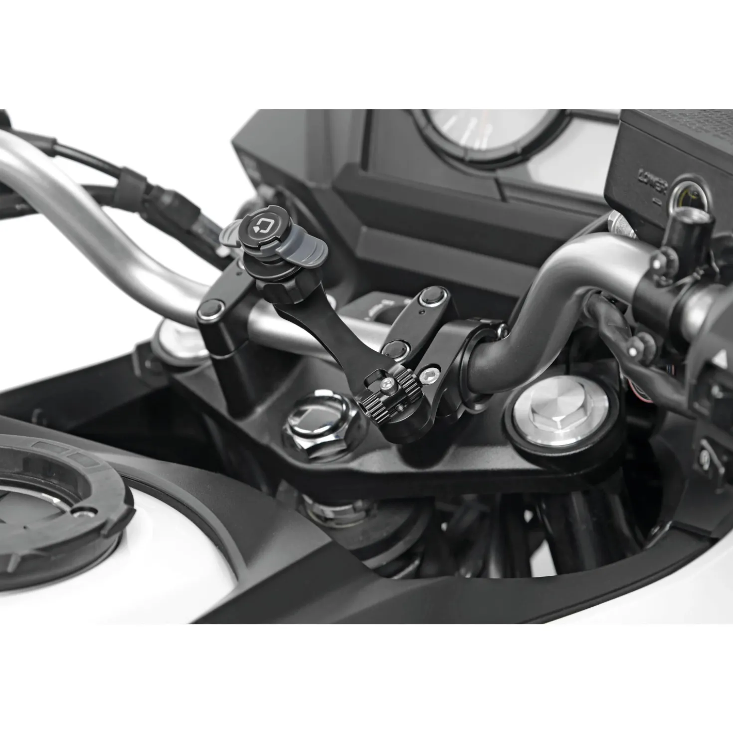 Supporto per manubrio bici e moto Titan Combo Pro alta resistenza nero
