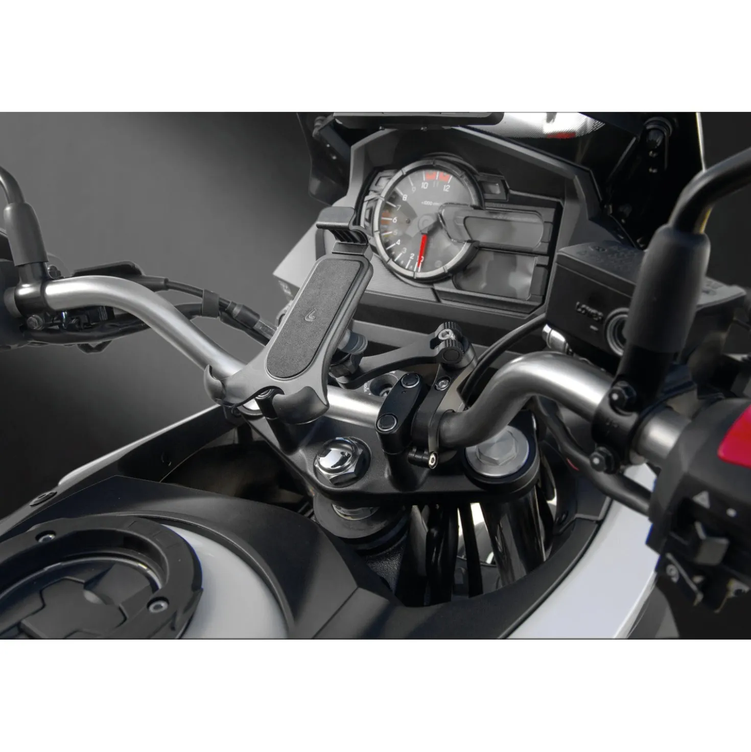 Supporto per manubrio bici e moto Titan Combo Pro alta resistenza nero