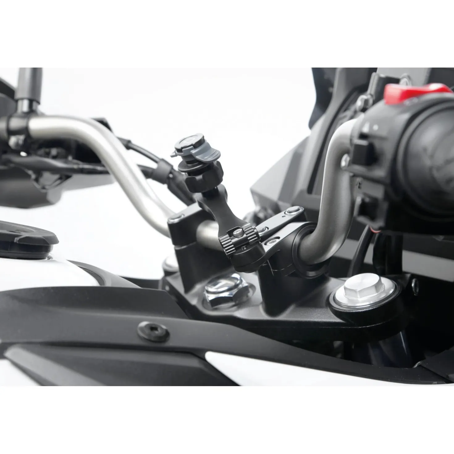 Supporto per manubrio bici e moto Titan Combo Pro alta resistenza nero