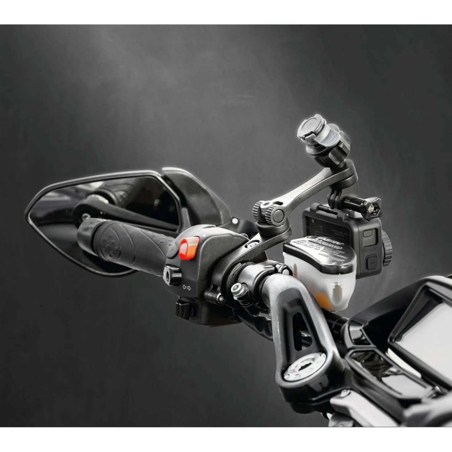 Supporto per manubrio bici e moto Titan Combo Pro alta resistenza nero