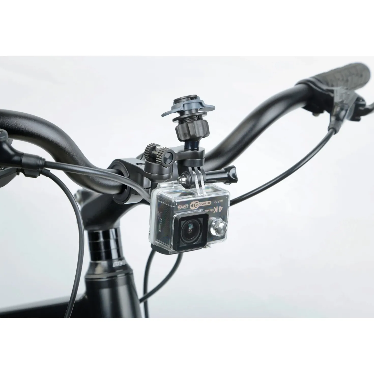 Supporto per manubrio bici e moto Titan Combo Pro alta resistenza nero