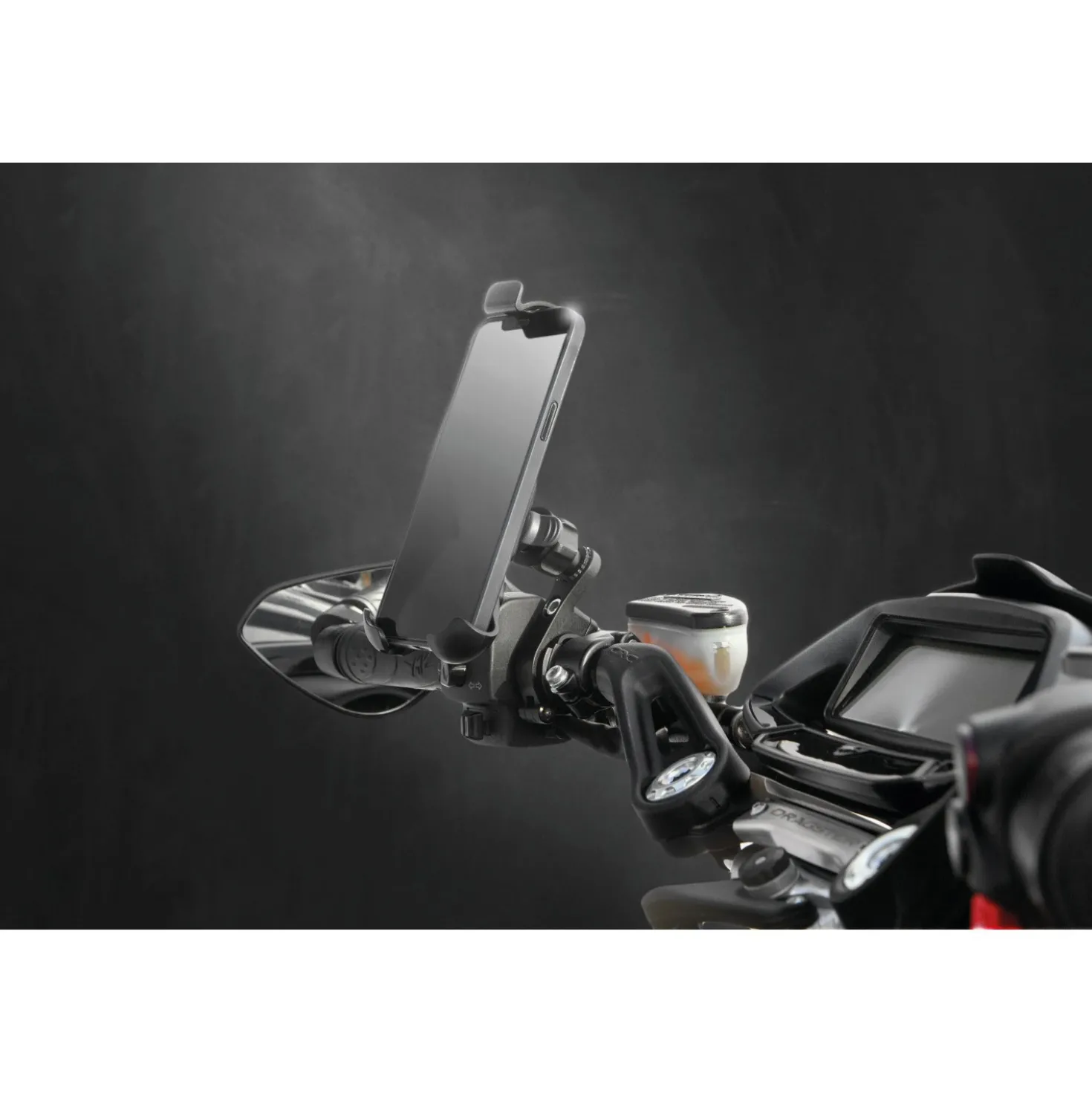 Supporto per manubrio bici e moto Titan Combo alta resistenza nero