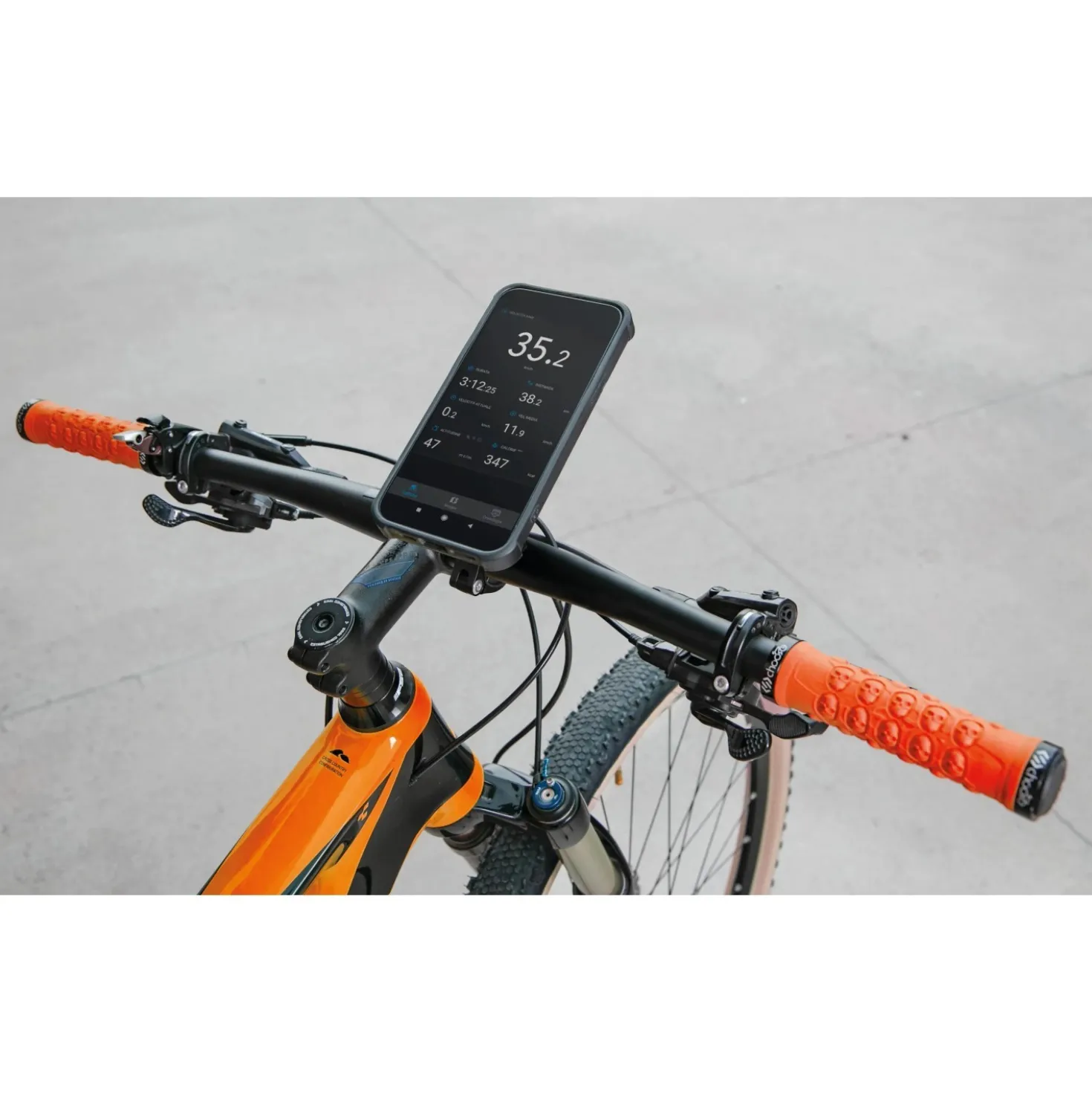 Supporto per manubrio bici e moto Titan Combo alta resistenza nero