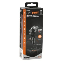 Supporto per manubrio bici e moto Titan Donut alta resistenza nero