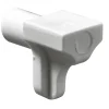Supporto per ripiani plastica 6 mm bianco
