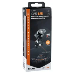 Supporto per specchietti e traversini Titan Bar nero/grigio