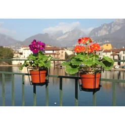 Supporto per vaso singolo da balcone Ø 22 cm
