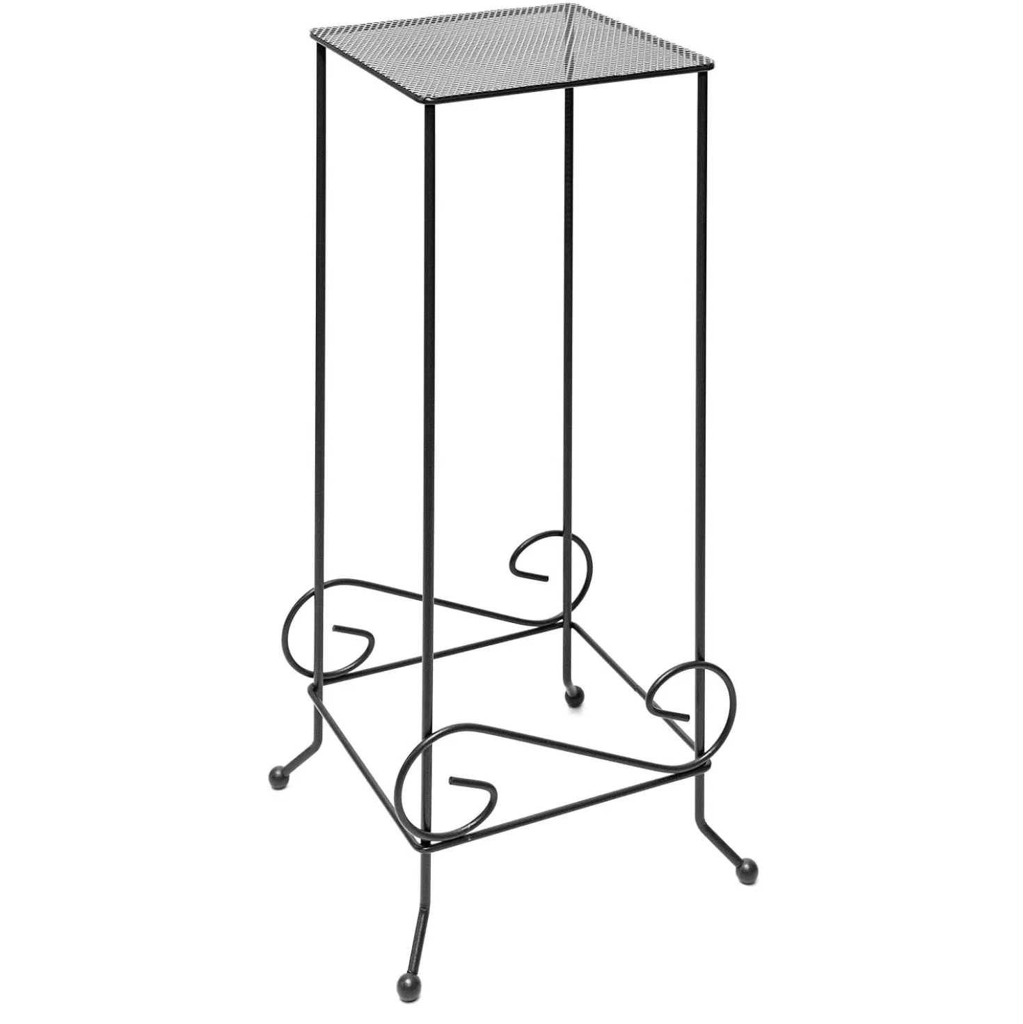 Supporto portavaso Mattheus con decoro H 70 cm