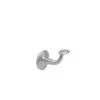 Supporto squadrato corrimano base piana in ottone cromato satinato