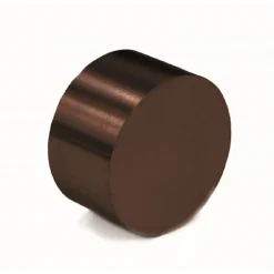 Supporto squadrato corrimano base piana in ottone bronzato