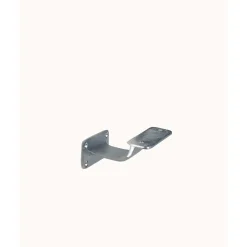 Supporto squadrato corrimano base piana in ottone bronzato